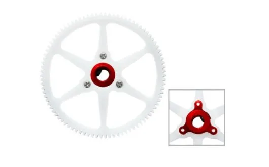 Rakonheli Hauptzahnrad Delrin 90 Zähne in rot für Blade 120S und 120S2