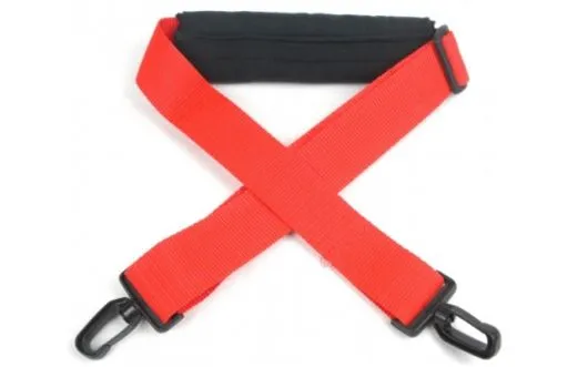 Sendertragegurt in rot mit Nackenpolster
