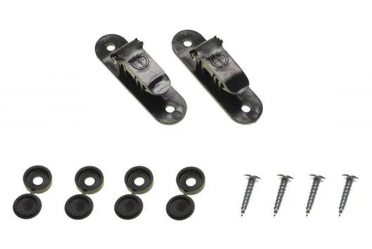 Kufenhalterung für die Wand und den Transport für 8mm Kufen in schwarz