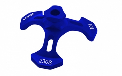 Rakonheli Taumelscheibeneinstellhilfe in blau für den Blade 230S