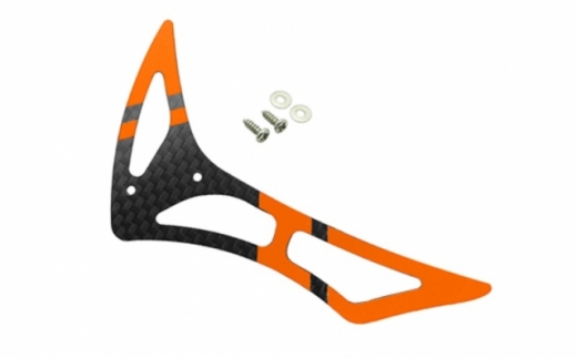 Rakonheli Leitwerk Set aus Carbon in orange für Blade 230s und 250CFX