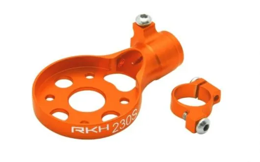 Rakonheli Heckmotorhalterung Aluminium in orange für Blade 230s und 250CFX
