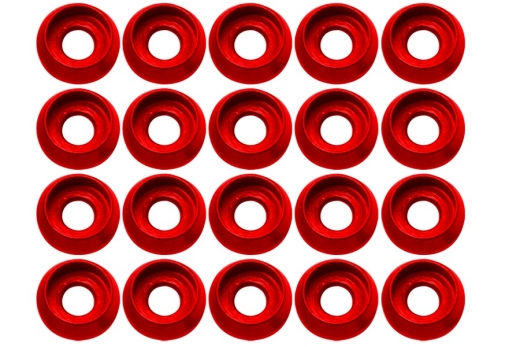Rakonheli finishing caps M3 in rot 20Stück