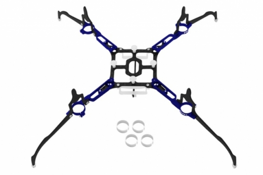 Rakonheli Tuning Rahmen aus carbon in blau für Blade Nano QX2 und Glimpse