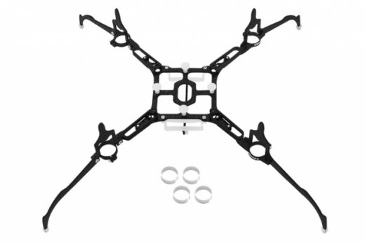 Rakonheli Tuning Rahmen aus carbon in schwarz für Blade Nano QX2 und Glimpse