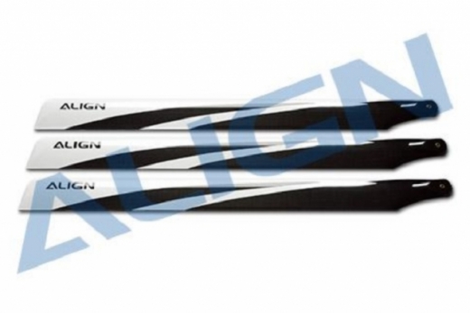 Align Hauptrotorblätter 690mm aus Carbon 3Blatt Set für T-Rex 700E