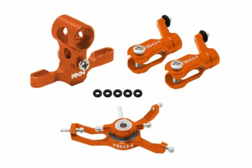 Rakonheli Hauptrotorkopf Set in orange für Blade Nano CPX, Nano CPS, Nano S2 und Nano S3