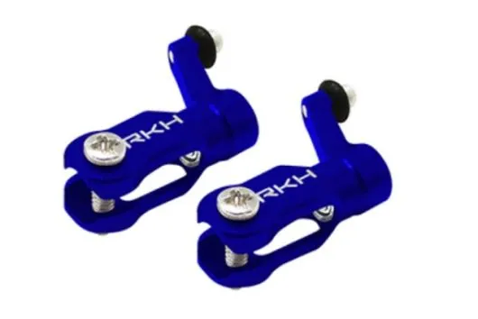 Rakonheli Hauptblatthalter Set CNC Aluminium in blau für Blade Nano CPX, Nano CPS, Nano S2 und Nano S3