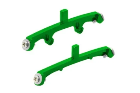 Rakonheli Landegestellhalterung grün aus CNC Aluminium für Blade Nano CPX, Nano CPS, Nano S2 und Nano S3