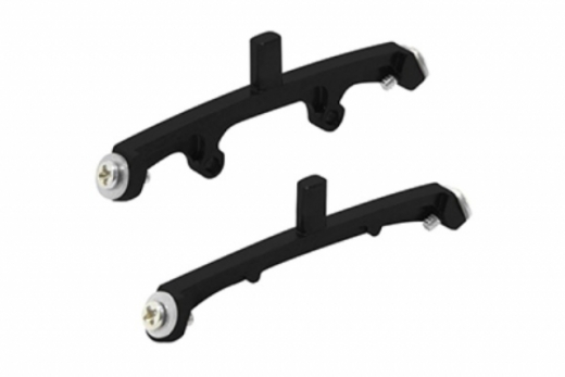 Rakonheli Landegestellhalterung schwarz aus CNC Aluminium für Blade Nano CPX, Nano CPS, Nano S2 und Nano S3
