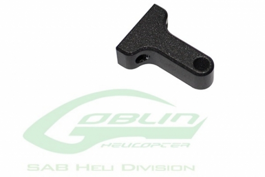 SAB Goblin Heckrotorumlenkhebel Halter Black Matte für Black Thunder, Nitro