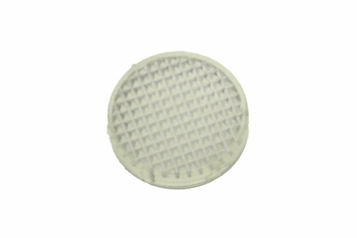 Reflektorabdeckung geriffelt und leicht milchig für 12mm Reflektor