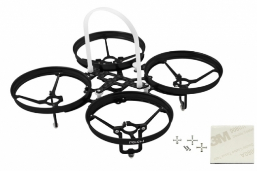 Rakonheli 7mm Motoren Tuning Rahmen aus carbon in schwarz für Blade Inductrix