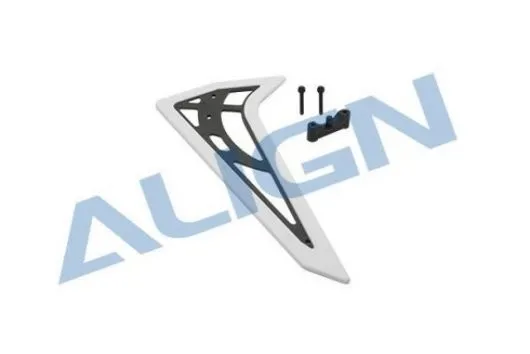 Align 470L Vertikales Leitwerk Carbon in weiss