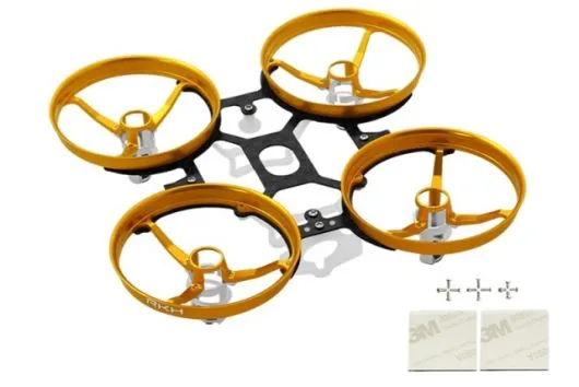 Rakonheli Tuning Rahmen aus carbon in gelb für Blade Inductrix FPV