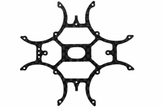 Rakonheli Hauptrahmen aus Carbon für Blade Inductrix FPV