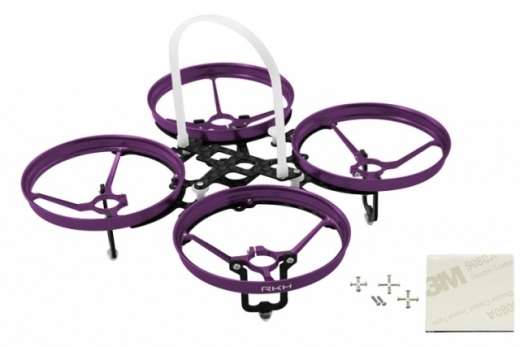 Rakonheli 7mm Motoren Tuning Rahmen aus carbon in violet für Blade Inductrix