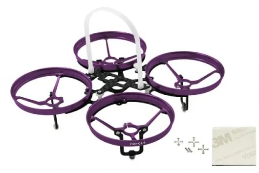 Rakonheli 7mm Motoren Tuning Rahmen aus carbon in violet für Blade Inductrix