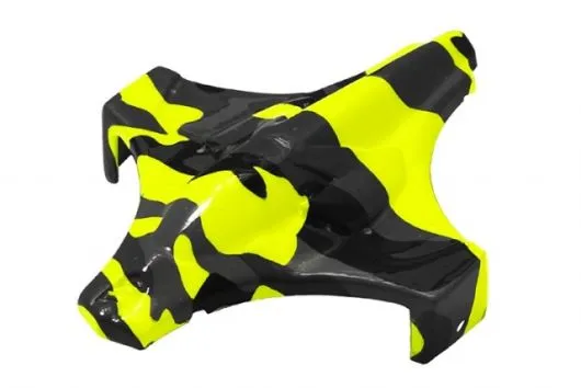 Rakonheli Haube in gelber camouflage Optik für Blade Inductrix