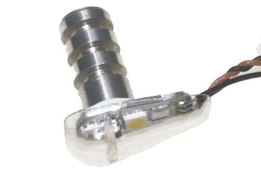 Unilight Dual LED Positions und Blitzlicht, kurz, 7mm, 3Wx2 in weiß rot