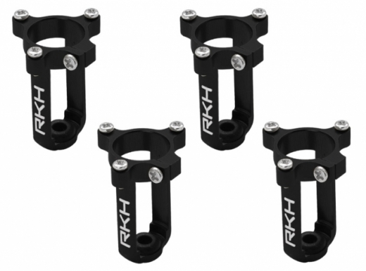 Rakonheli 7mm Motorhalter und Landegestell schwarz für Tuningrahmen für NQX2