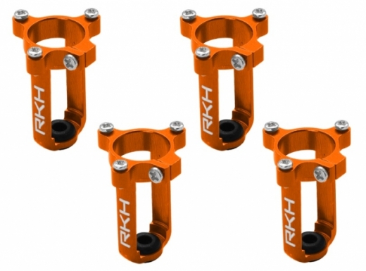 Rakonheli 7mm Motorhalter und Landegestell orange für den Tuningrahmen für NQX2