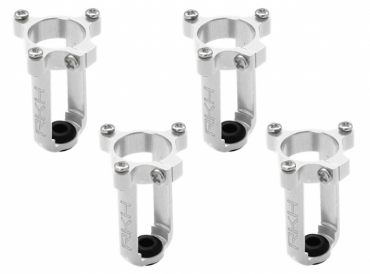 Rakonheli 7mm Motorhalter und Landegestell silber für Tuningrahmen für Blade