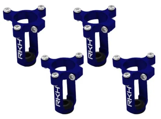 Rakonheli 8mm Motorhalter und Landegestell in blau für Tuningrahmen für NQX2