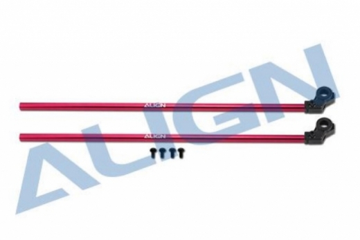 Align Heckrohr aus Aluminium in rot für T-REX 150X