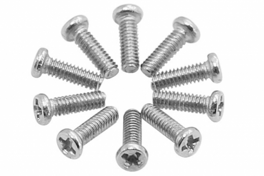 Rundkopf (Pan-Head) Schraube mit Phillips Kreuzschlitz metrisch M1,2x4mm