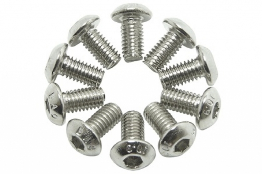 Linsenkopfschrauben Sechskant M3x6mm 10Stück