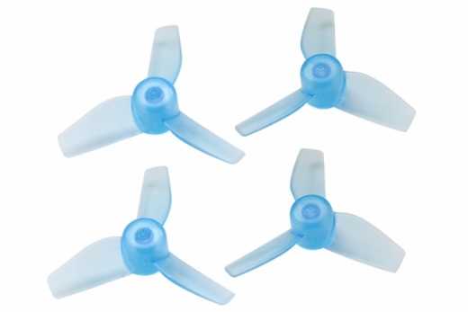 Rakonheli Propellerset 3 Blatt in transparentem blau 4 Stück für Blade Inductrix