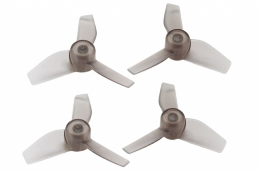 Rakonheli Propellerset 3Blatt in transparentem schw 4Stück für Blade Inductrix