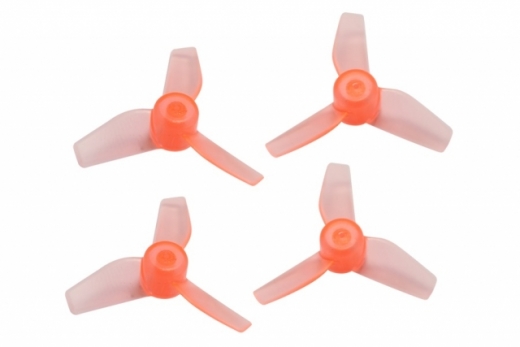 Rakonheli Propellerset 3Blatt in transparentem orange 4Stück für Blade Induct