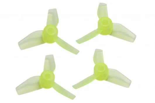 Rakonheli Propellerset 3Blatt in transparentem gelb 4Stück für Blade Inductrix