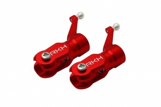 Rakonheli Hauptblatthalter Set aus CNC Aluminium in rot für Blade 130S, 150S und 180CFX