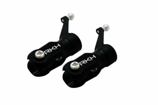 Rakonheli Hauptblatthalter Set aus CNC Aluminium in schwarz für Blade 130S, 150S und 180CFX