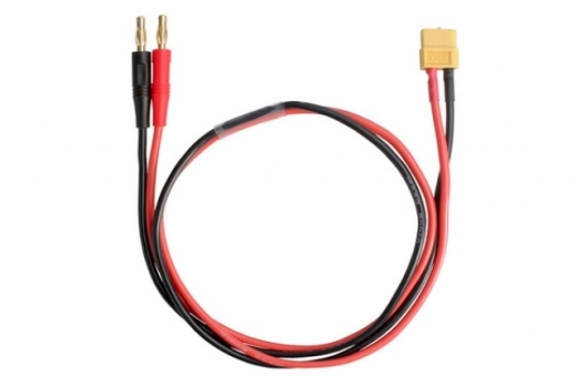 iSDT Anschlusskabel XT60 Buchse auf 4mm Bananenstecker für iSDT Ladegeräte am Netzteil