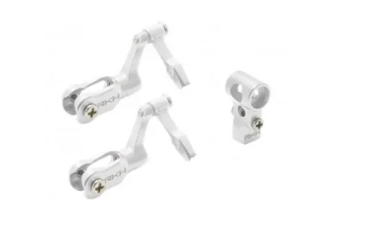 Rakonheli CNC Aluminium DFC Rotorkopf mit Blatthaltern in silber für Blade Nano CPX, Nano S2 und Nano S3