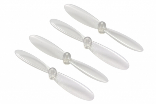 Rakonheli Propeller-Set 55mm für 1mm Welle transparent 2xcw und 2xccw