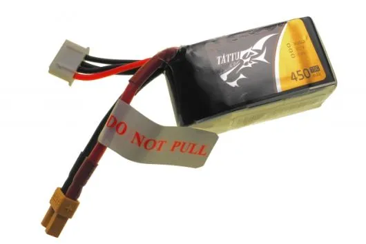 Tattu 450mAh 11,1V 75C 3S1P LiPo Akku mit XT30