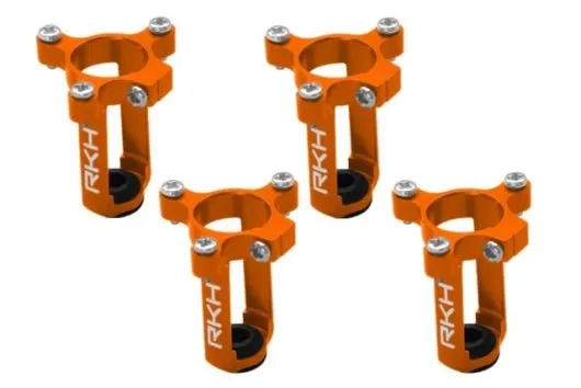 Rakonheli 8,5mm Motorhalter und Landegestell in orange für 90RQX Tuningrahmen