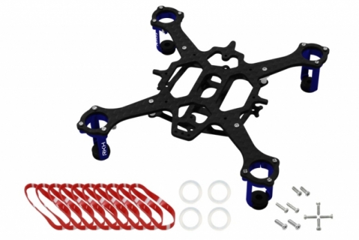 Rakonheli 90mm carbon Hauptrahmen für 8,5mm Motoren RKH 90RQX in blau