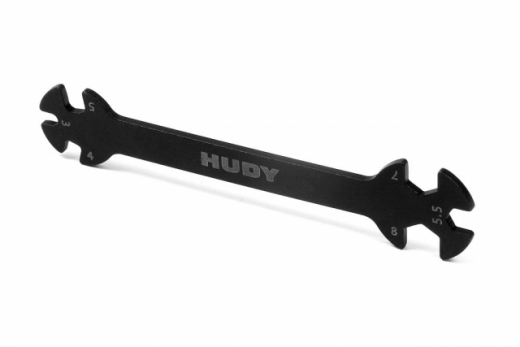 Hudy Spezial-Schlüssel für Muttern 3, 4 , 5, 5.5, 7 und 8mm