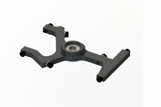 OXY Ersatzteil Unterer Lagerbock aus CNC Alunimium in schwarz für OXY2
