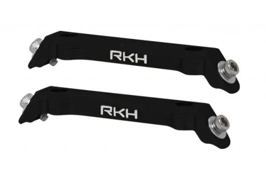 Rakonheli Ersatzlandegestellhalterung aus CNC Aluminium in schwarz für Blade 130S