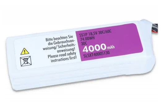 SLS LiPo Akku XTRON 4000mAh 5S1P 18,5V 30C/60C