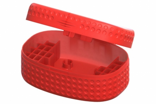 Lynx Transportbox DOT Edition für bis zu 28 Akkus in rot für Blade Inductrix FPV