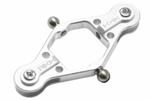 Rakonheli Hauptblatthalter silber CNC Aluminium für Blade mSRX und mSRS