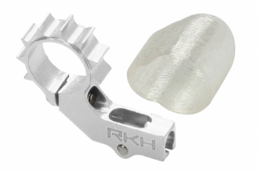 Rakonheli 6mm Heckmotorhalterung Aluminium in silber für 2mm Heckrohr für Blade mSRX/S, mCPX/V2/S, Nano CPX/CPS/S2/S3